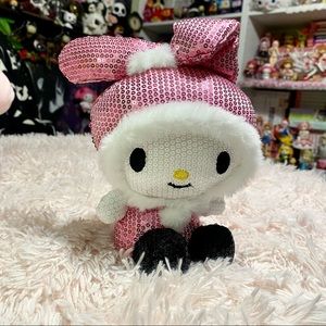 Sanrio My Melody Kawaii Sequin Pink Plush